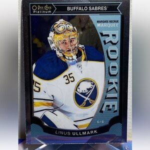 Linus Ullmark 2015/16 OPC Platinum Ottawa Senators Rookie RC Hockey Card